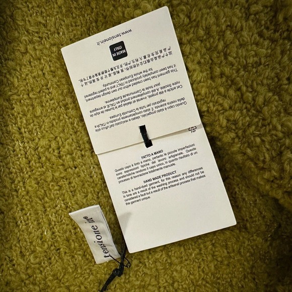 TENSIONE IN by ALTA TENSIONE SRL Fuzzy Knit Blazer Shawl-Lapel in Green - Picture 9 of 13